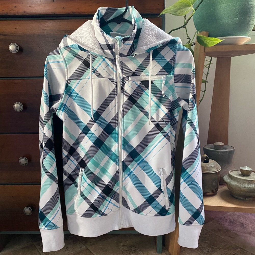 Empyre Technical Fleece Plaid Jacket Hoodie